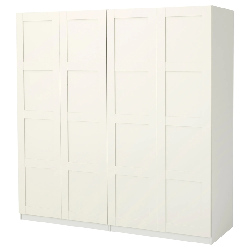 Шкаф Armoire двери качания модульной гостиницы шкафа хранения спальни MDF полностью роскошный белый